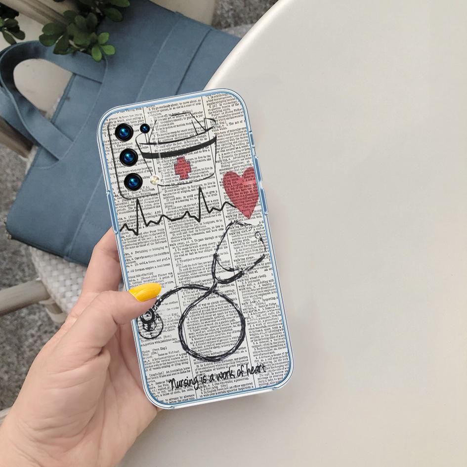 Чехол для телефона PP50 Медсестра Доктор Стетоскоп для Motorola Moto G40 G04 G05 One Ace Action Fusion + Plus Hyper Macro Vision Zoom