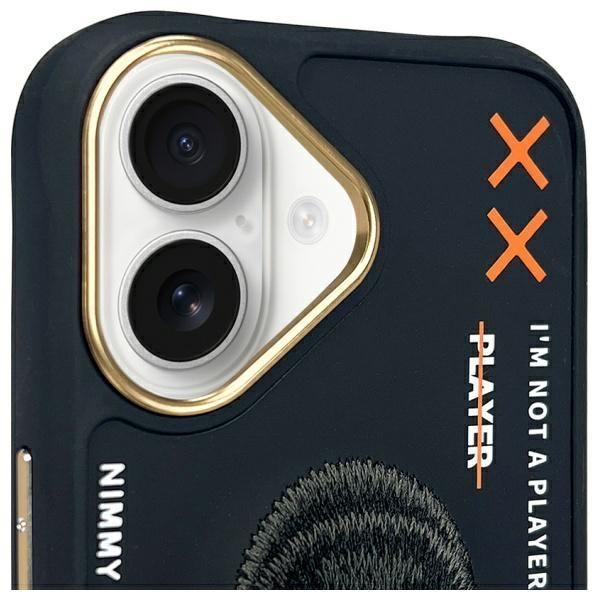 Etui do iPhone 16 Nimmy Cool&Cute 2.0 Monkey Czarne