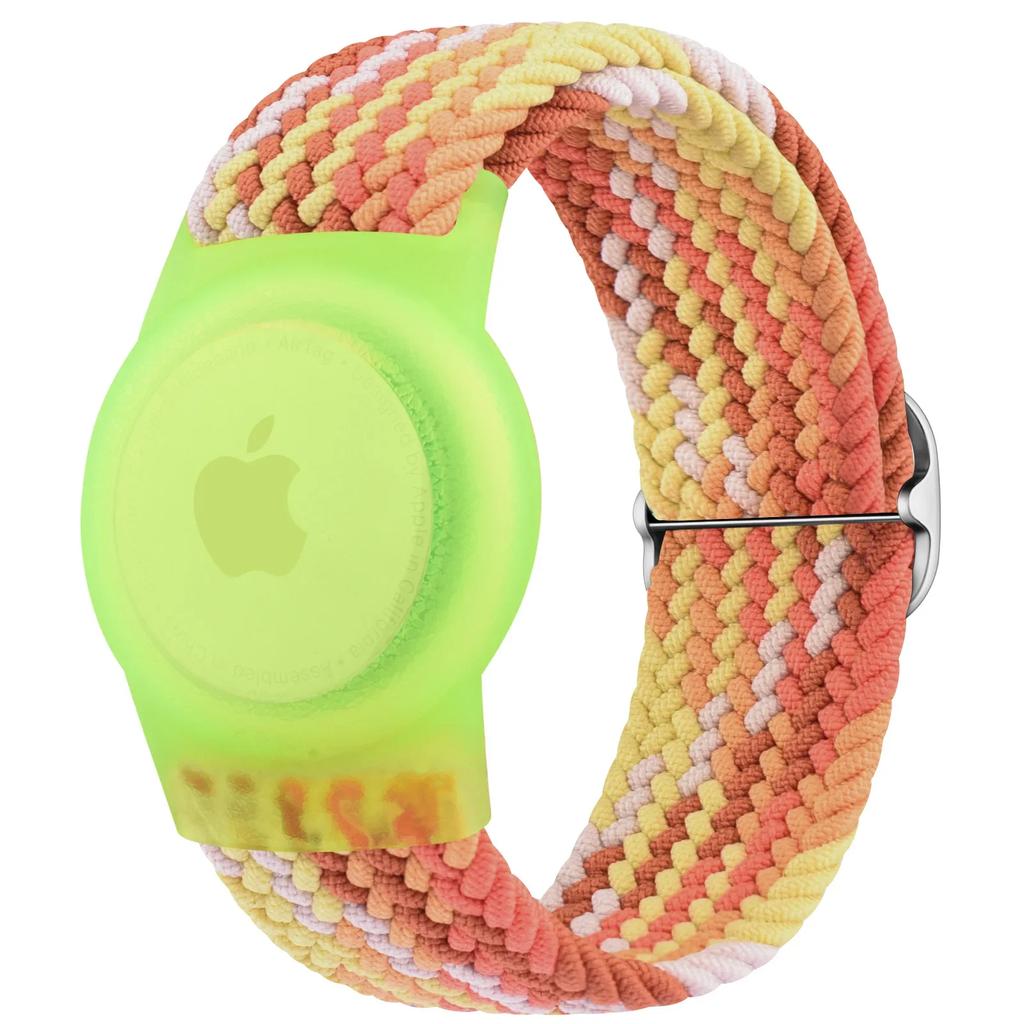 Плетеный нейлоновый ремешок-чехол для Apple AirTags Браслет Детский Защита от царапин Для Airtag Держатель GPS-трекера Аксессуары Браслет
