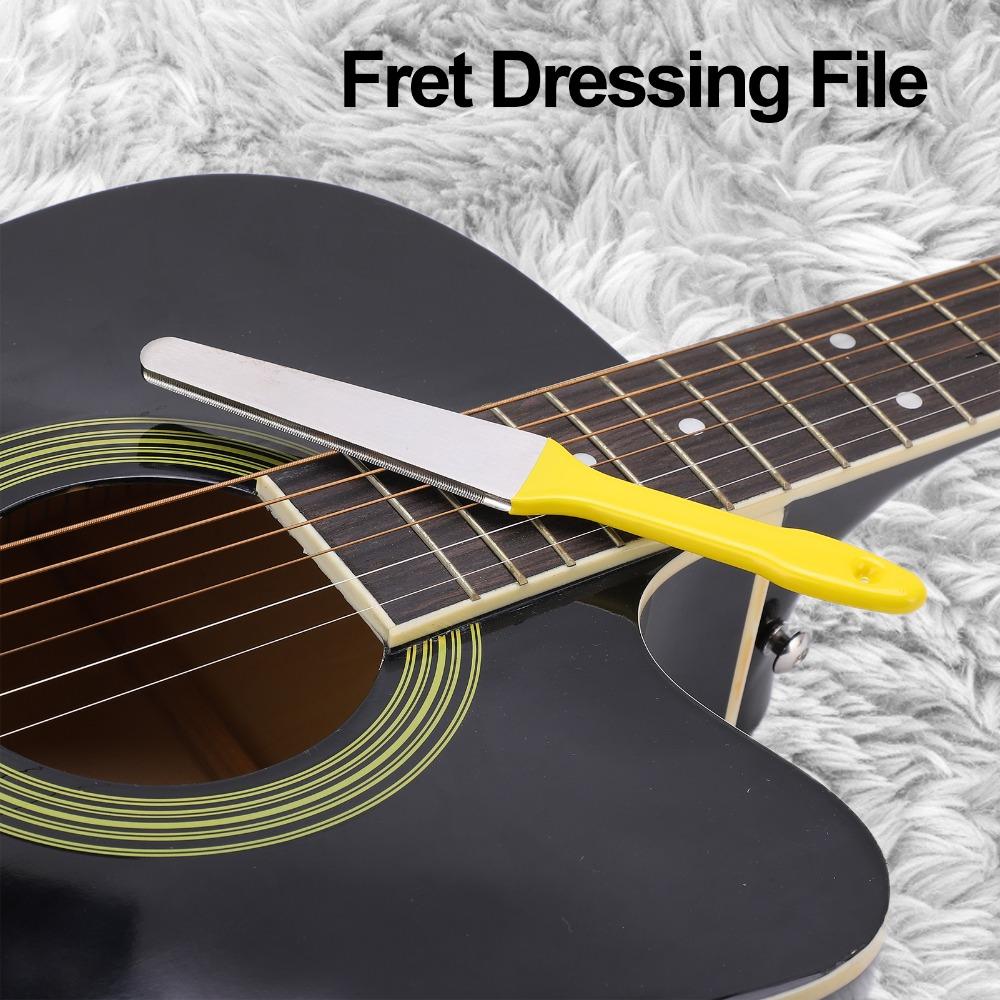 Yellow Fret Crowning File Metal Fret Dressing File  Musical Instrument Maintenance