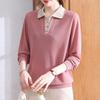 XUEXI Женская осенняя футболка-поло, визуально омолаживающая