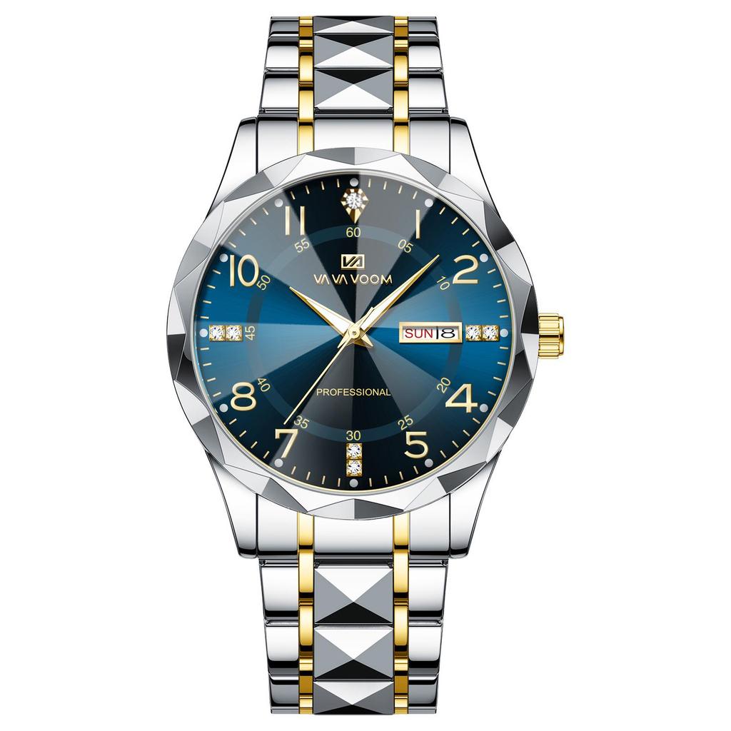 Вау Часы мужские с дизайном огранки бриллианта и логотипом на заказ