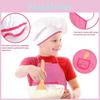 Complete 26 Piece Kids Kitchen Baking Set With Colorful Apron Chef Hat And Accessories