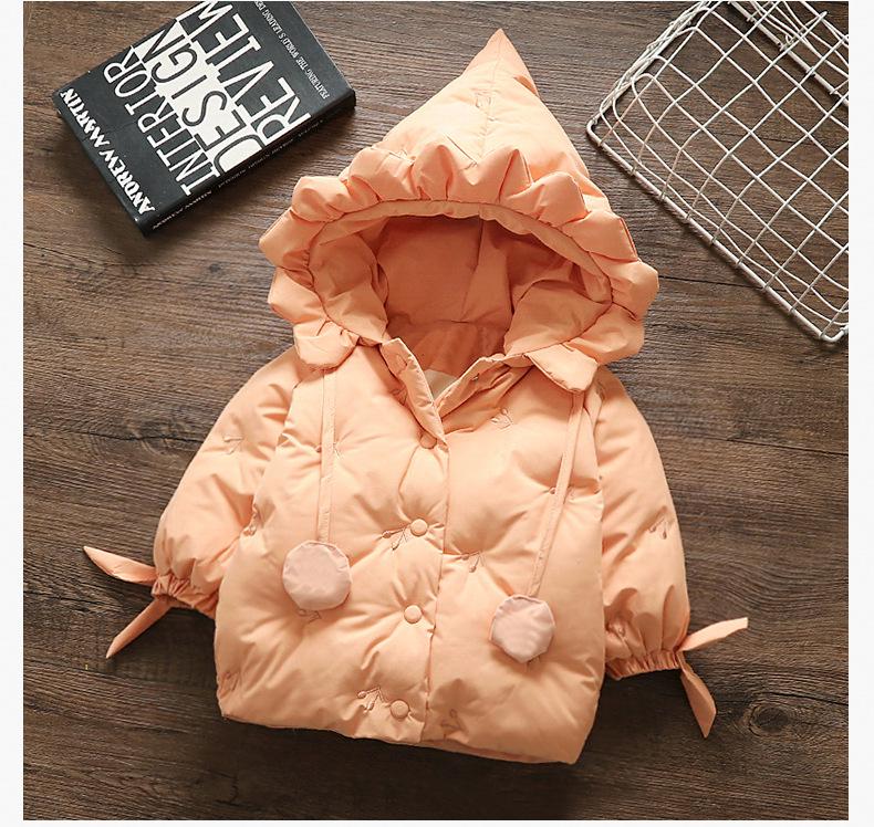 Стильное зимнее хлопковое пальто для девочек от 1 до 4 лет - плотная, теплая верхняя одежда