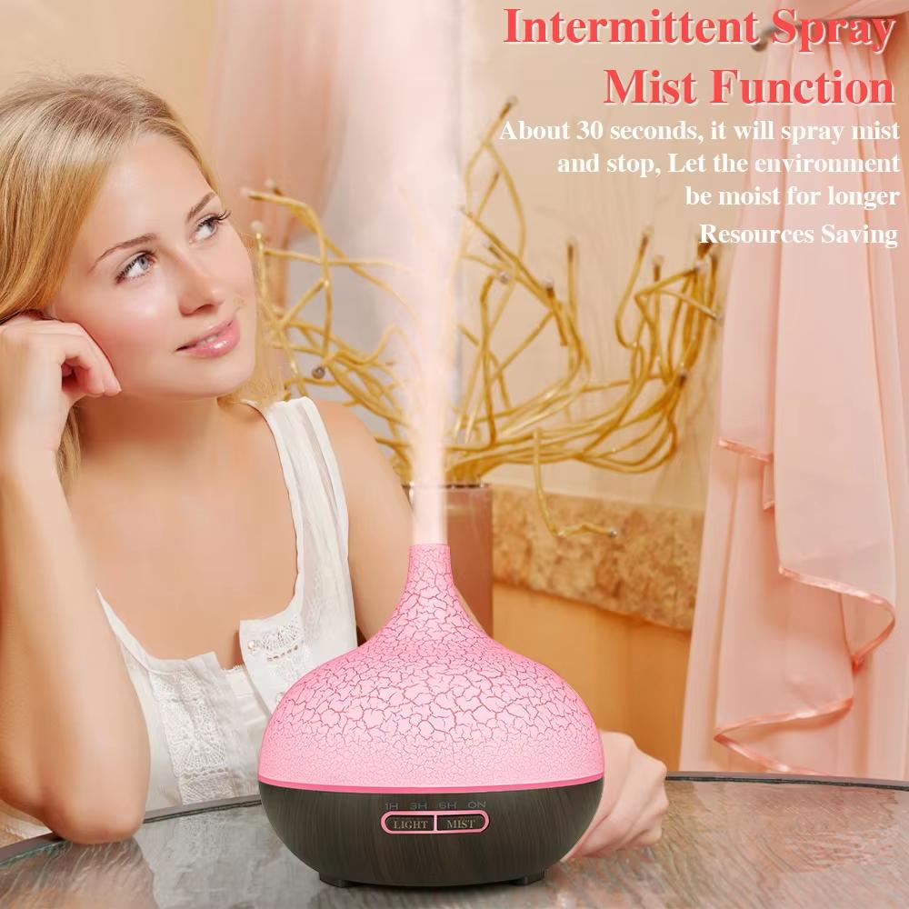 Crack color fragrance machine ultrasonic humidifier household fragrance enlarging bedroom bedside air spray essential oil lamp f