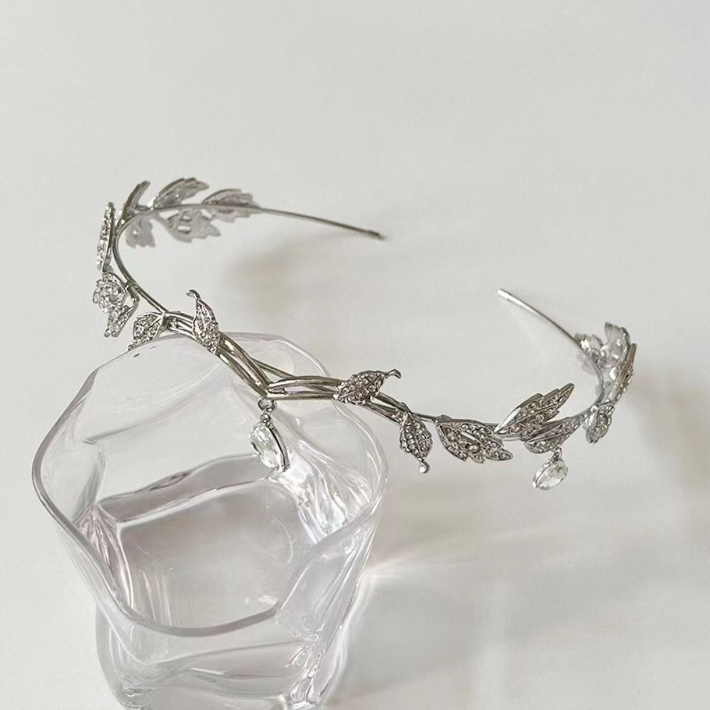 Листья Форма Брови Капля Повязка на Голову Стразы Свадебная Тиара Фея Цепочка на Лоб Подвеска