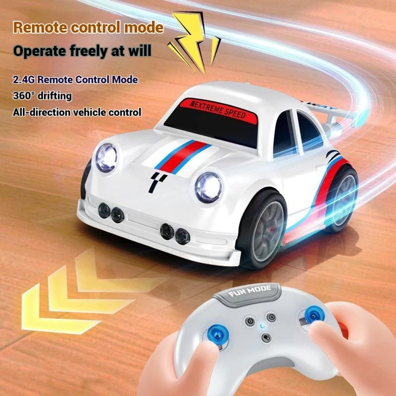 non-toxic 2.4G mini RC smart drift car with lights and sounds multi-function remote control suitable for indoor/outdoor entertainment