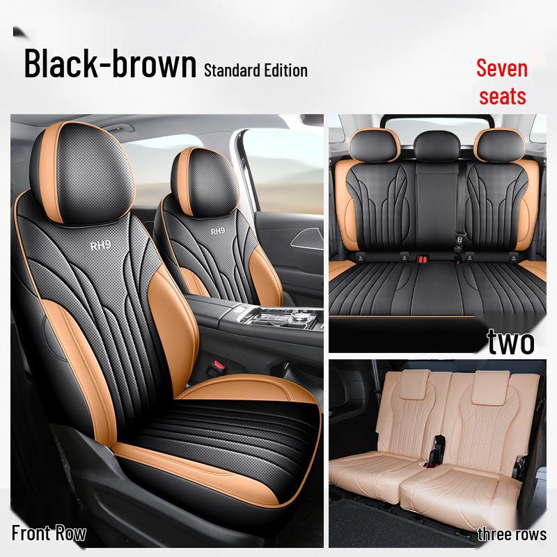 ZFL Perforated Leather Custom Car Seat Covers for Chery Tiggo 9 - Full Coverage