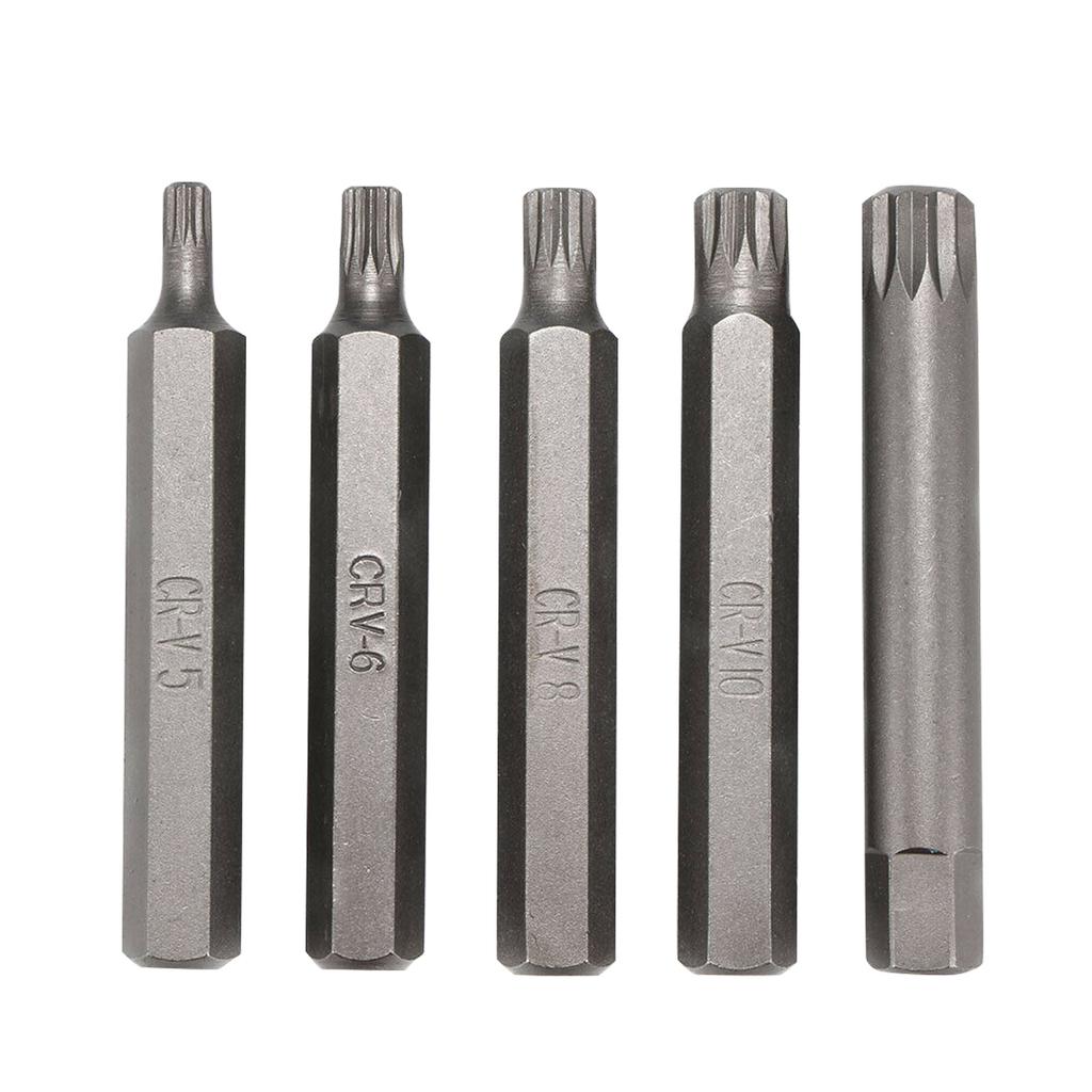 Набор насадок 40 в 1 Spline, шестигранных и звездообразных бит Torx, диаметр 3/8, 1/2 дюйма, длинный шестигранный ключ с коротким вылетом и