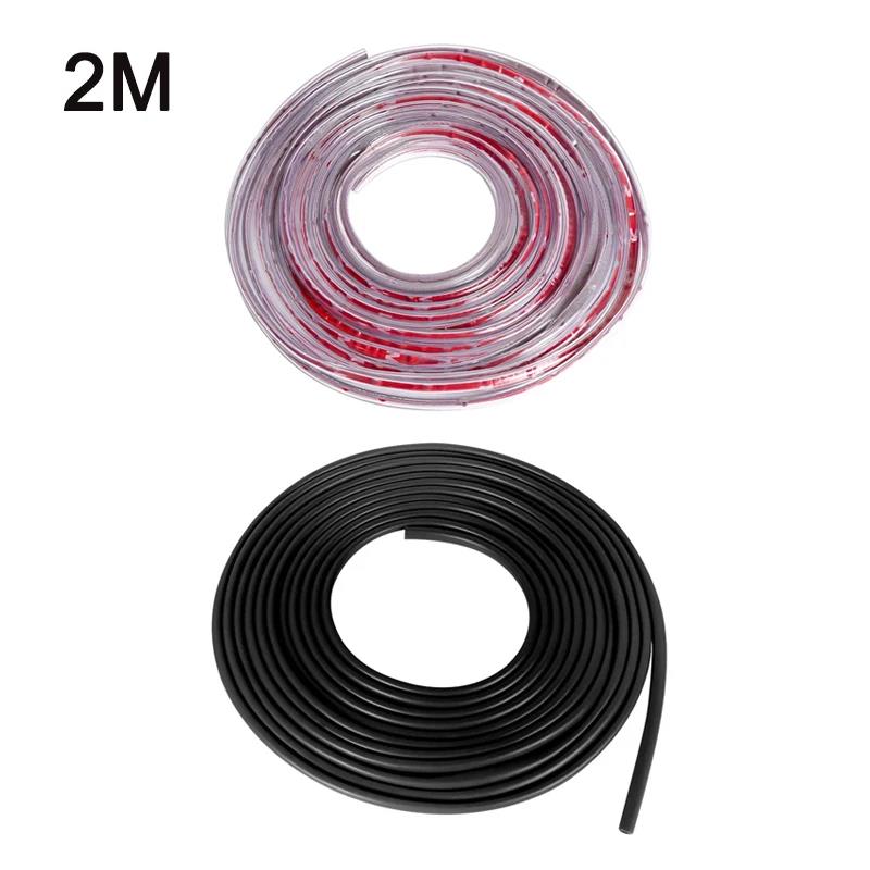 2/5M Car Door Edge Rubber Scratch Protection U Type Protection Strips Anti Collision Rubber Sealing Trim for Car By Protector Interior Mirrors 6