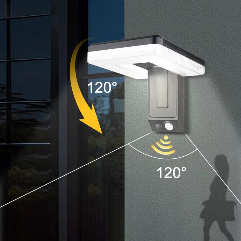 Foldable LED Solar Wall Light 120° Outdoor Waterproof Lamp potlights Motion Sensor Solar 3 Modes Street Garden Deco Solar Lamps