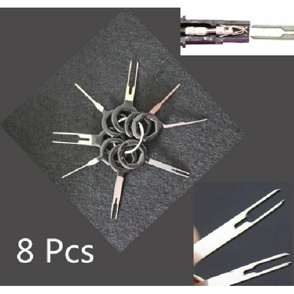 8pcs Car Wiring Terminal Connector Removal Tool Release Pin for Honda Ford GM
