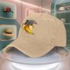 Dolphin Banana Pattern Mens Baseball Cap Retro Curved Brim Dad Hat Adjustable Unisex Flat Cap For Running Casual Wear