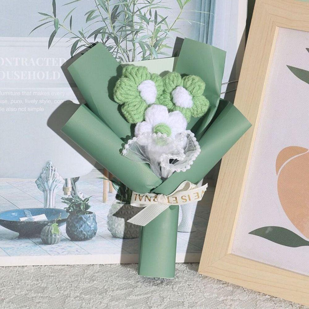 Свадебный подарок-компаньон Искусственные цветы Подарок на день рождения Цветы ручной работы Красивый вязаный цветок