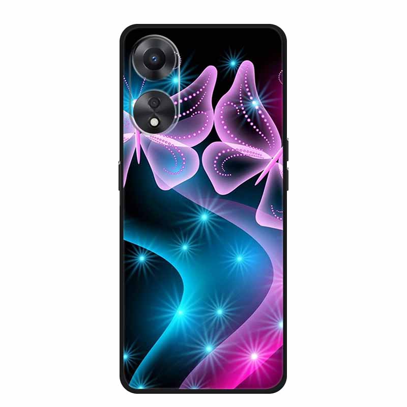 Чехол для OPPO A78 5G Модный силиконовый мягкий ТПУ задняя крышка для Oppo A58 A58X 5G OPPOA78 5G Чехлы для телефонов Ударопрочный CPH2483 Fundas