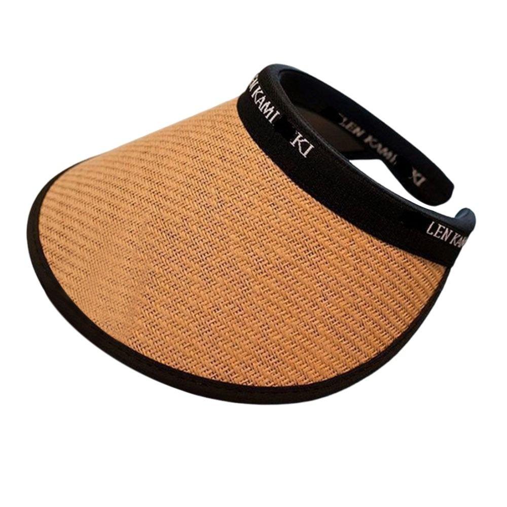 Складная портативная пляжная шляпа с широкими полями, солнцезащитная шляпа с козырьком, регулируемая защита от ультрафиолета, летняя повседневная соломенная кепка