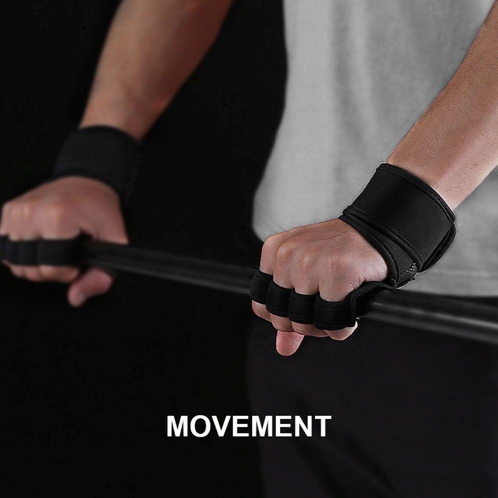 Wrist Protect Half Finger Gloves Anti-Slip Workout Mittens Unisex Weightlifting Gloves Fishing