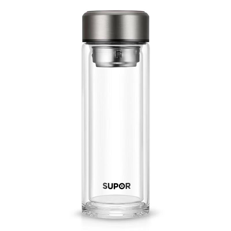 Кружка Supor KCG38AZ10 из боросиликатного стекла с двойными стенками