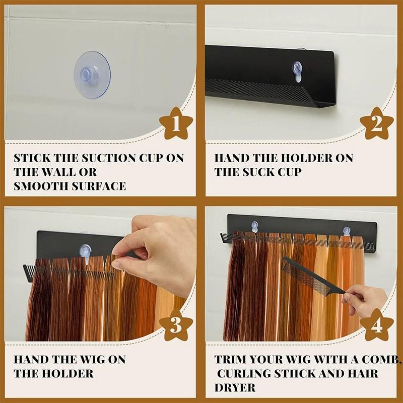 Держатель для наращивания волос для укладки, подставки для волос из нержавеющей стали, дисплей для наращивания волос, инструмент-вешалка для мытья, окрашивания и сушки феном