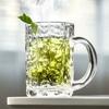 Стеклянная чашка Большая емкость Кофейные чашки Пивная чашка с ручкой Прозрачная кружка для сока и воды Чайная чашка для вечеринки Бар Стеклянная посуда Кухонные гаджеты