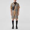 Burberry short-sleeve check silk shirt 80502791