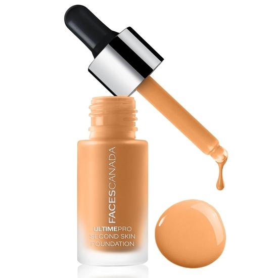 FACESCANADA Ultime Pro Second Skin Foundation - Honey Beige 031, 15ml | Lightweight Anti-Ageing Serum Foundation | SPF 15 | Non-Oily