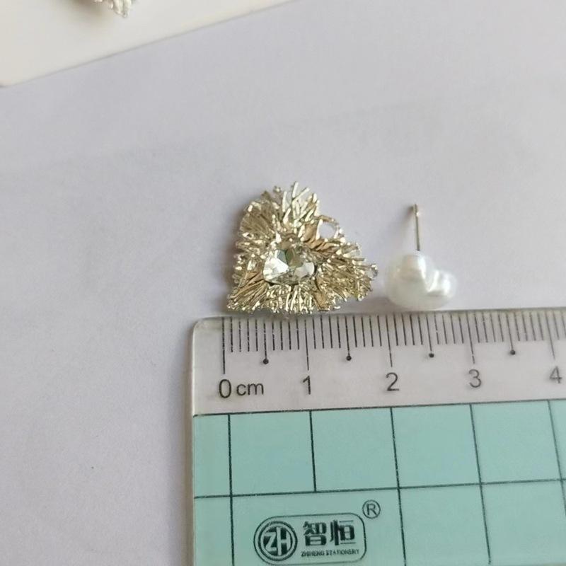 Металлические Сердечки с Крыльями Серьги-Гвоздики Геометрия с Имитацией Жемчуга Для Женщин Украшения Простые Свадебные Рождественские Подарок Девочке Украшения