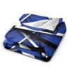 Warm Cozy Blankets Plane Travel Van Halen Blue Rock Stripes Throw Blanket Graphic  Bedspread For Sofa Home
