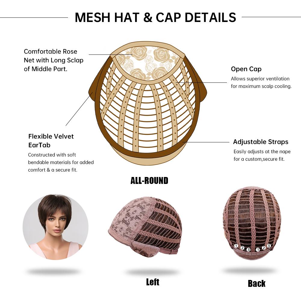 EASIHAIR Короткие синтетические парики для женщин, коричневые парики Боб, многослойный вьющийся парик из натуральных волос, высокотемпературное волокно, косплей