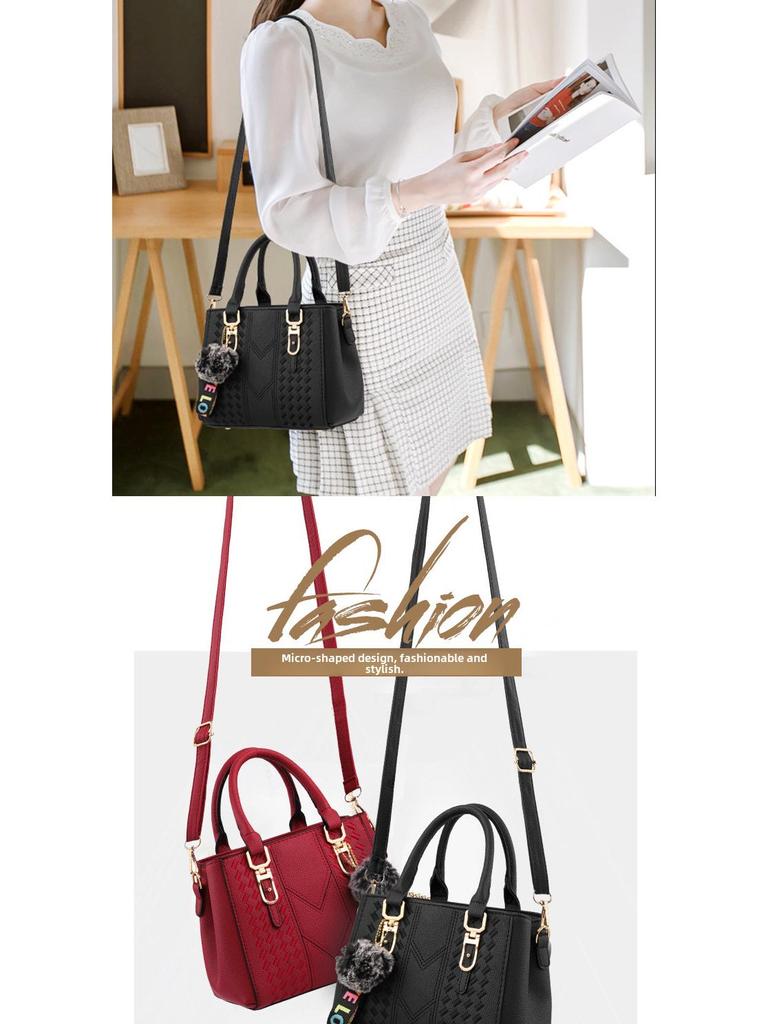 Модные женские сумки 2025 года: Стильные европейские и американские сумки на ремне с подвесками в виде шариков для волос