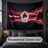 Custom Name Text Tapestry,LOSC Lille FC Decorative Wall Hanging, Background Tapestry For Home Bedroom