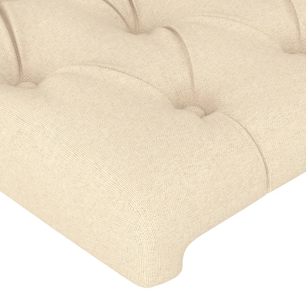 LED Headboard Cream 180x7x78 88 cm Fabric