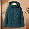 Middle-aged Woman Winter Coats Hooded Casual Plus Size Parkas Female Thick Warm Outerwears