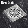Квадратный напольный слив для душа из нержавеющей стали, съемный, с защитой от запаха, аксессуары для ванной комнаты