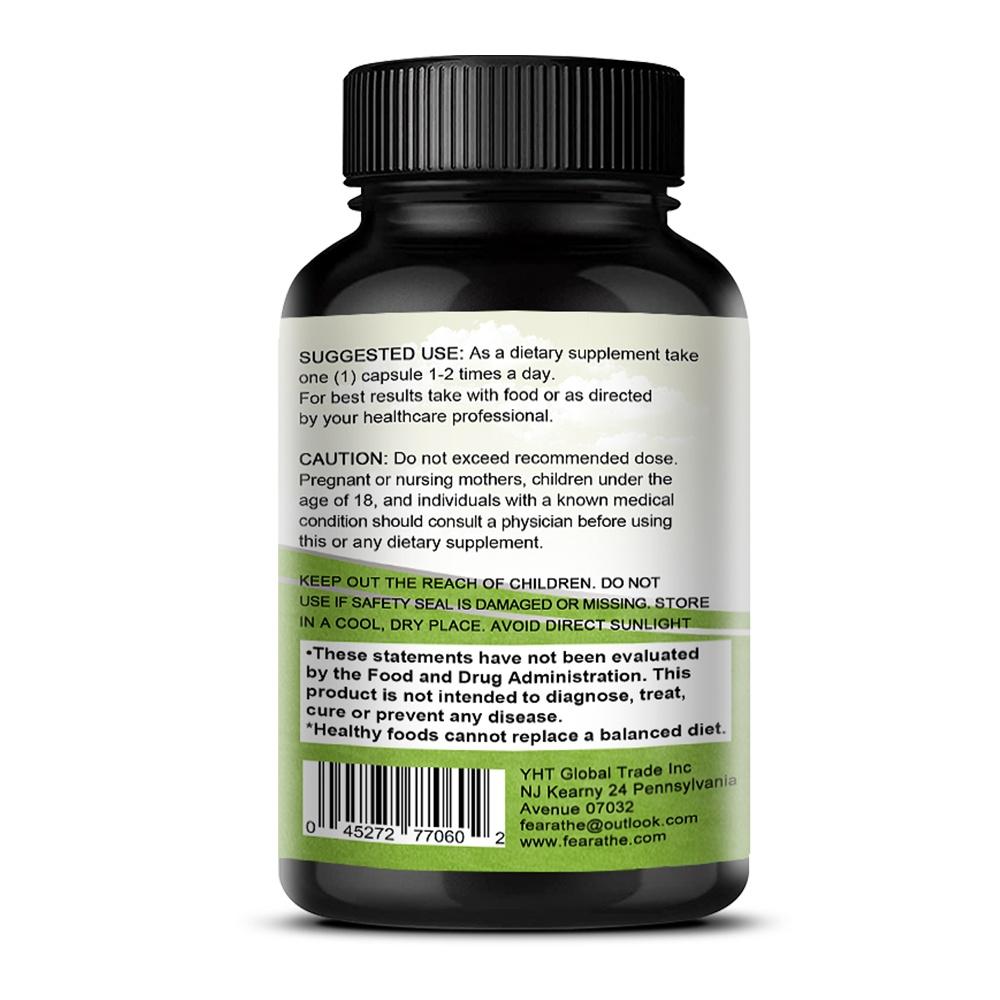 Fearathe Berberine HCl Supplement 1000mg, 60% Extract from Berberis aristata, 120 Caps