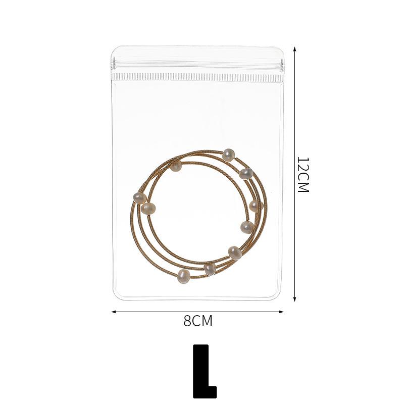 100 шт прозрачный мешок для хранения ювелирных изделий антиокислительный ожерелье браслет кольцо пластиковый портативный дисплей для хранения сережек органайзер