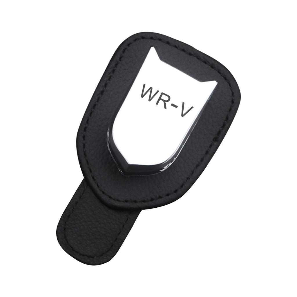 InnoWave Car Sun Visor Glasses Clip, WR-V Leather Car Glasses Clip, Sunglasses Storage, Car Eyeglass Holder, Easy Installation, Black