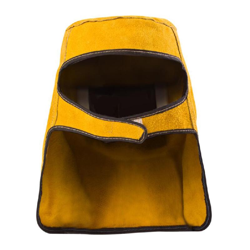 UYANGG Leather Welding Helmet Mask Solar Flip Cover Lens Breathable Leather Welding Clamshell Helmet Welder Security Protection