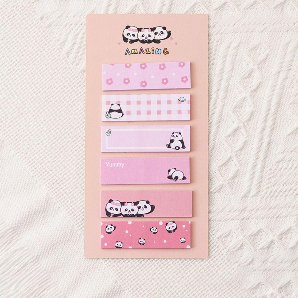 Kawaii Panda Sticky Notes Cartoon Classification Label Deco Tabs Note Pads  Planner
