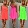 Summer Sexy Dress Women Casual Suspender Mesh Backless Chiffon Dresses Fashion Holiday Beach Sundress Mini Dress Female