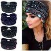 Bohemia Women Headpiece Stretch Turban Hair Accessories Headwear Yoga Run Bandage Hair Bands Headbands Wide Headwrap