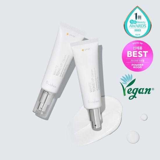 Nine Wishes Веганский крем-тонизатор White Tone-Up Cream 50 мл