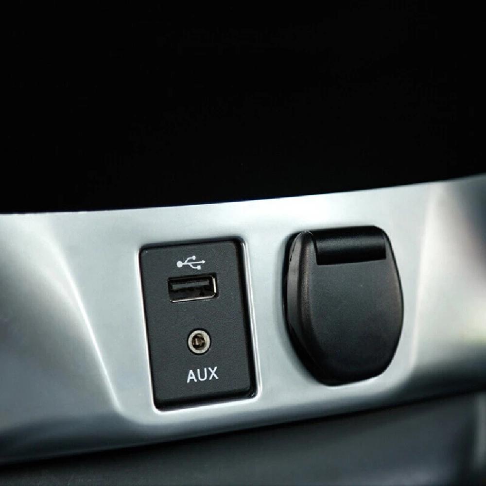 Накладка хромированные аксессуары AUX USB ABS 2014 15 16 2017 для Nissan X-trail Xtrail T32 Rogue панель прикуривателя