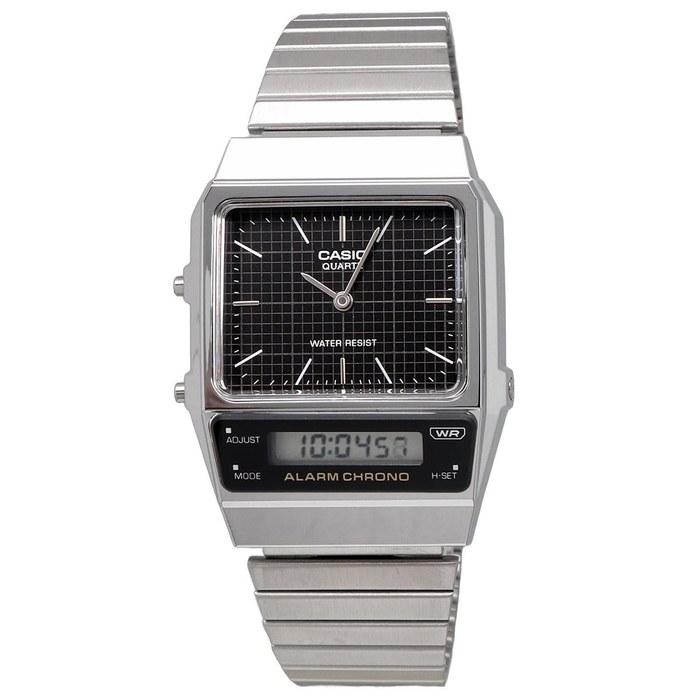 [Casio] Стандартные аналогово-цифровые кварцевые часы AQ-800E-1A Унисекс Черный