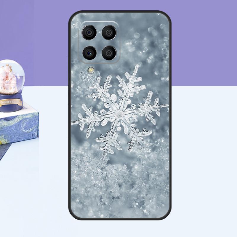 Чехол Зимняя Снежинка Для Samsung Galaxy M15 M55 M35 M33 M21 M31 M16 M36 M56 M53 M13 M12 M32 M52 M14 M34 M54