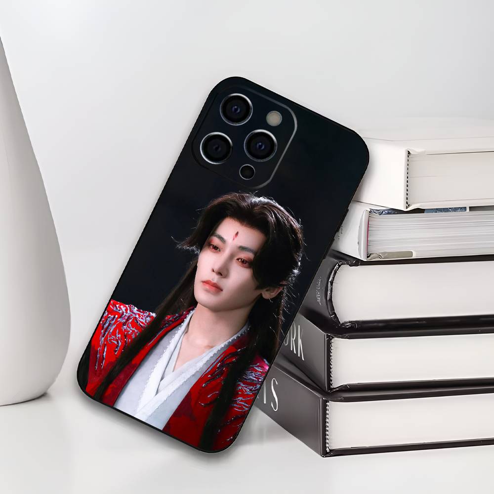 Ху Минхао Необлачная душа Слава и Атаке Чехол для телефона Для IPhone17,16,15,14,13,12 Pro,Max,Plus, мягкий чехол Черный силикон