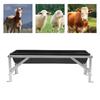 Livestock Feed Trough, 39inch Long Large Capacity Hay Feeder Goat Hay Feeder with Stand,for Calves,Sheep,Horses, Alpacas (Black)