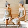 Adults And Kid Grey Felt Sauna Hat Absorbent Dry Hair Cap For Spa And Bath Use