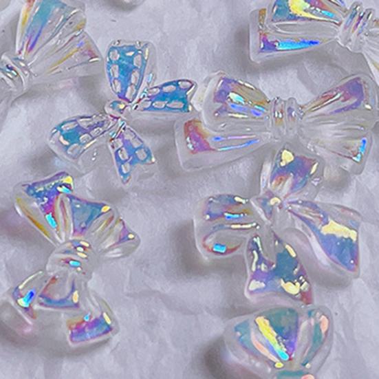 50 шт./компл. украшение для ногтей в виде банта Aurora 3D смоляной маникюрный блестящий бант DIY стразы для украшения