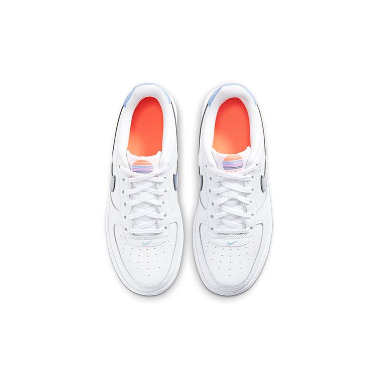 Nike Детские кроссовки Air Force 1 LV8 1 GS White Dark Purple Dust Light-Thistle Copa DC8188-100